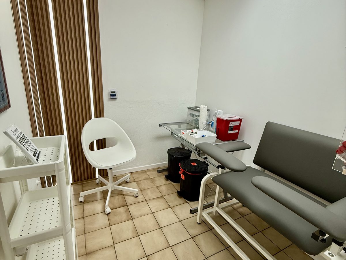 Sala de toma de muestras
